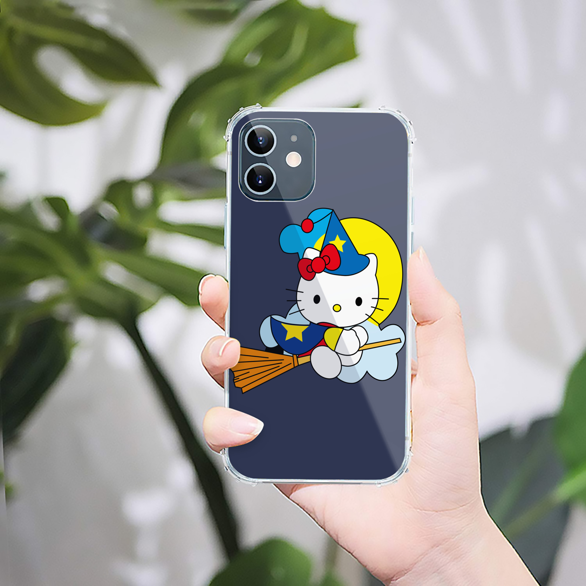 （画像用） Hello Kitty ハローキティ 【iPhone 12シリーズ対応】透明スマホケース（クリアソフトケース）